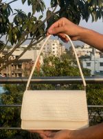 Elegant Brown Crocodile Textured Women’s Shoulder Bag - Image 4