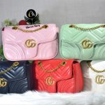 Quilted Chain Shoulder Bag with Gold-Tone Hardware