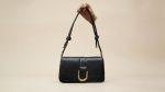 Minimalist U-Lock Shoulder Bag with Adjustable Knotted Strap - Image 4