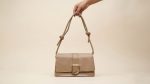 Minimalist U-Lock Shoulder Bag with Adjustable Knotted Strap - Image 5