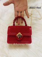Colorful Beaded Mini Handbag with Braided Handle and Gold Chain - Image 7
