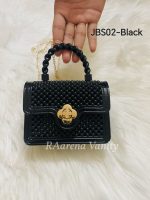 Colorful Beaded Mini Handbag with Braided Handle and Gold Chain - Image 8